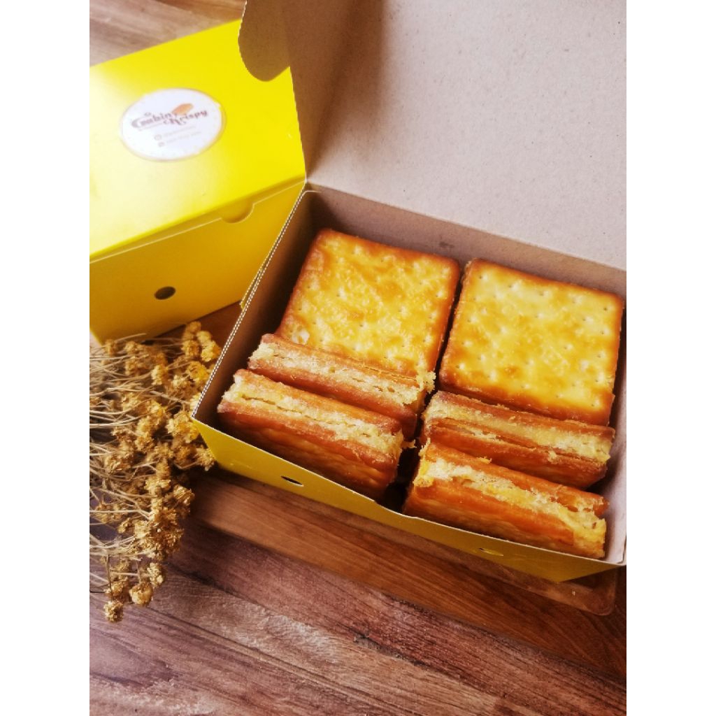 

Gabin Tape Susu Rasa Original Gabin Krispy Homemade 1 Pack Isi 10 Pcs