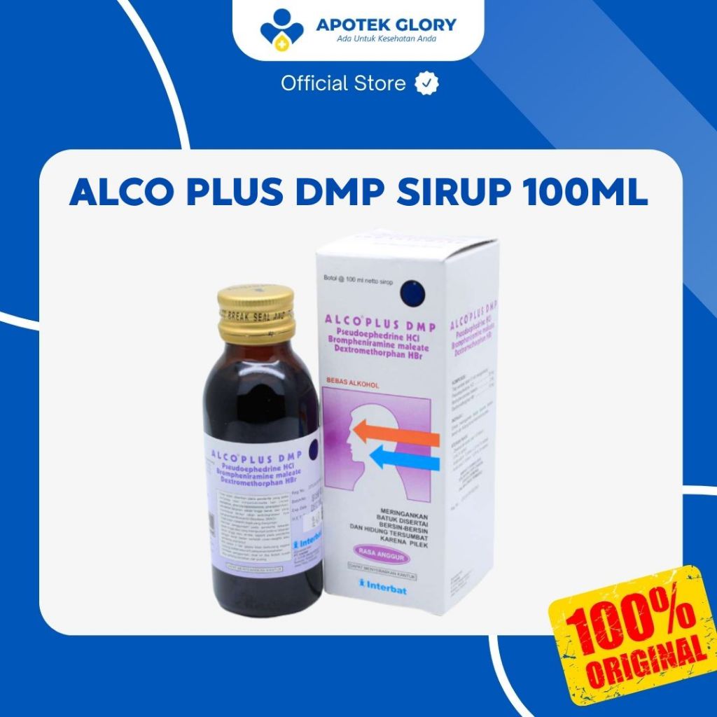 

ALCO PLUS DMP SIRUP 100ML OBAT UNTUK BATUK BERDAHAK