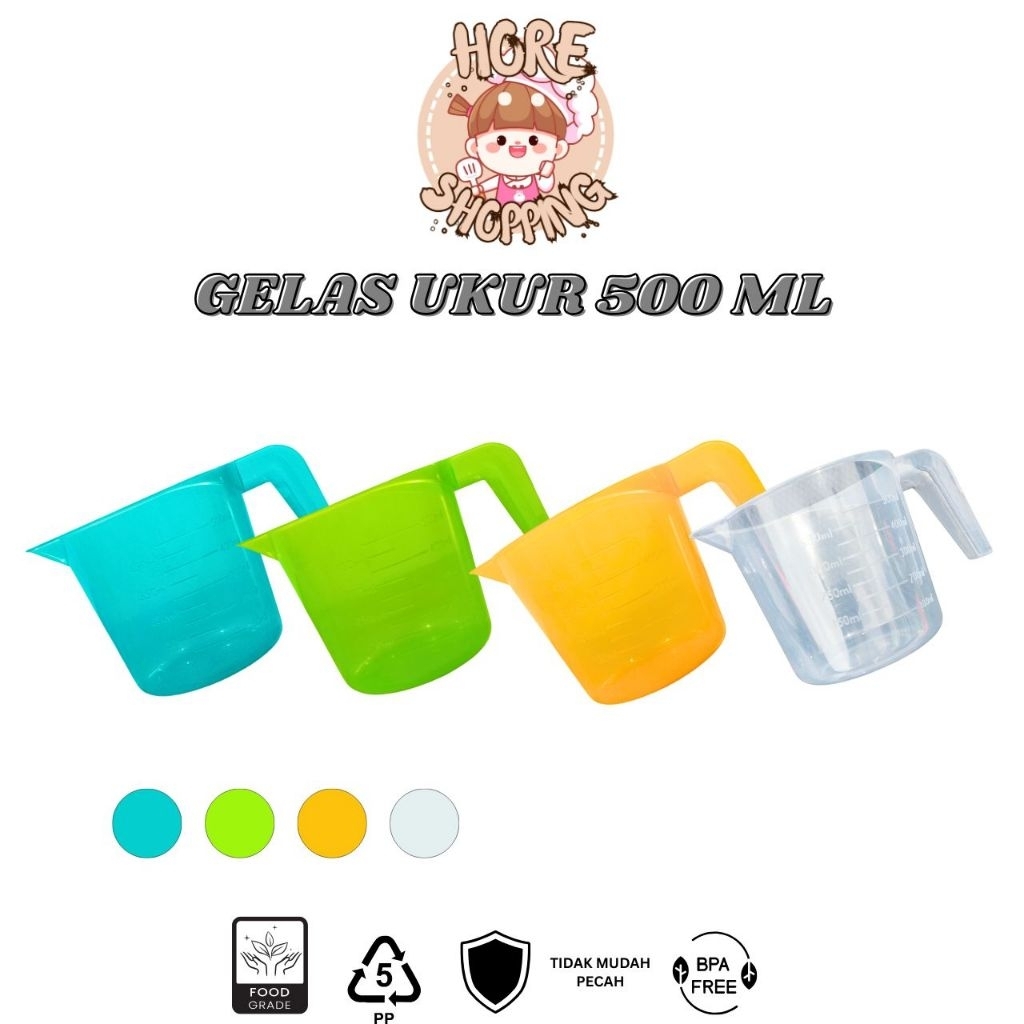 GELAS UKUR 500 ml / GELAS TAKAR 500 ml