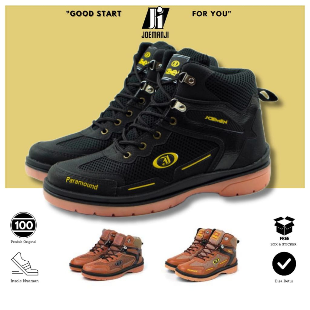 Sepatu Boots Pria Kerja Casual Keren Korea Original 100% Safety