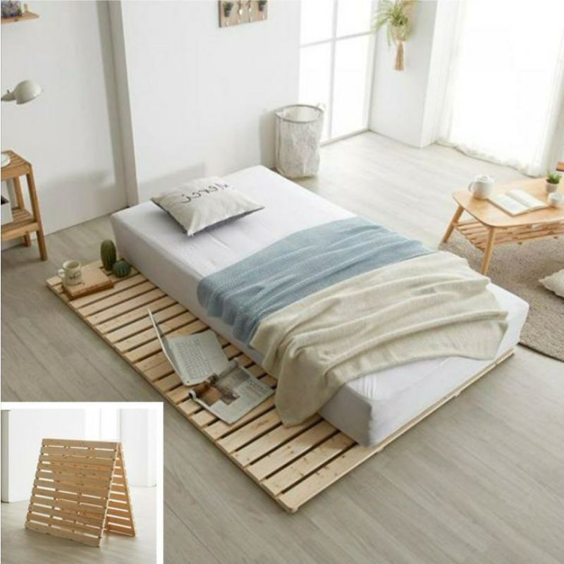 Dipan Kasur Kayu Minimalis Alas Kasur Kayu