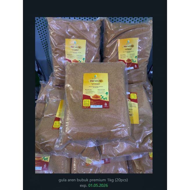 

Gula Aren Bubuk Premium 1kg - Original Asli