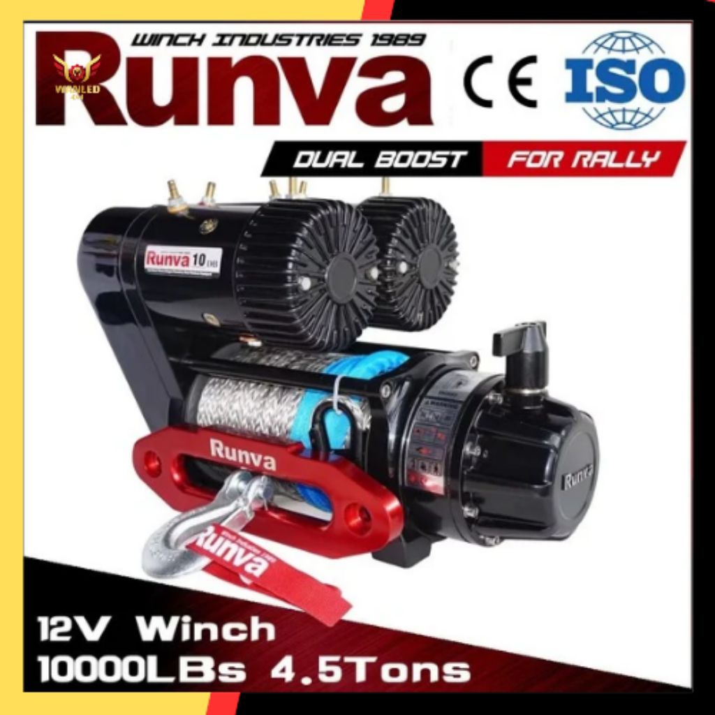 Runva 10DB Double Motor Electric Winch kapasitas 4,5 Ton High Speed