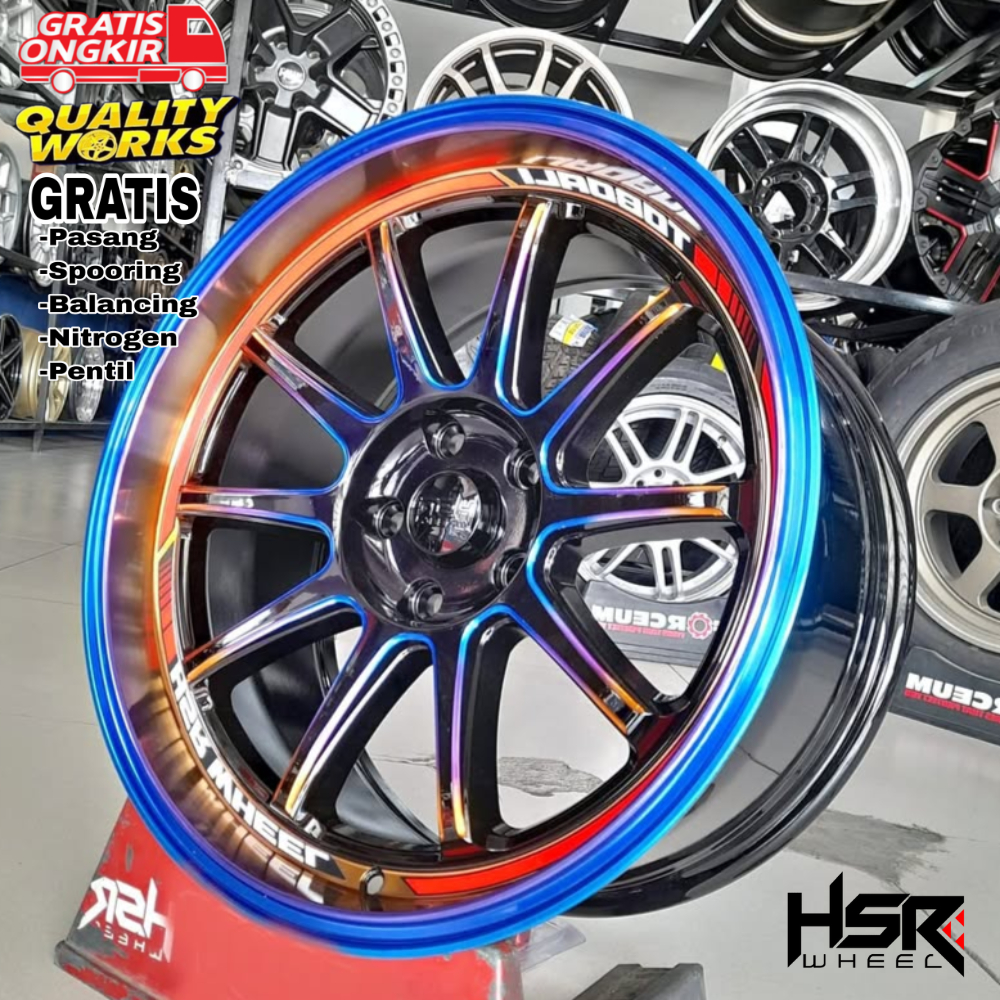 Velg Samlong Mobil Innova Reborn Ring 18 Lebar 9 Et22 Velg Racing Hsr Toboali Rainbow