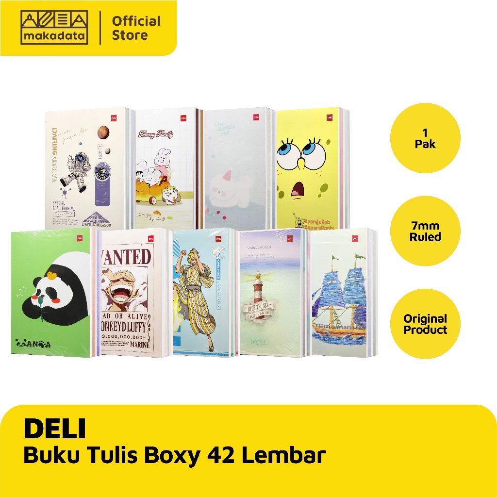 

BUKU TULIS BOXY DELI B5 / 42 LEMBAR (1 PACK) MURAH