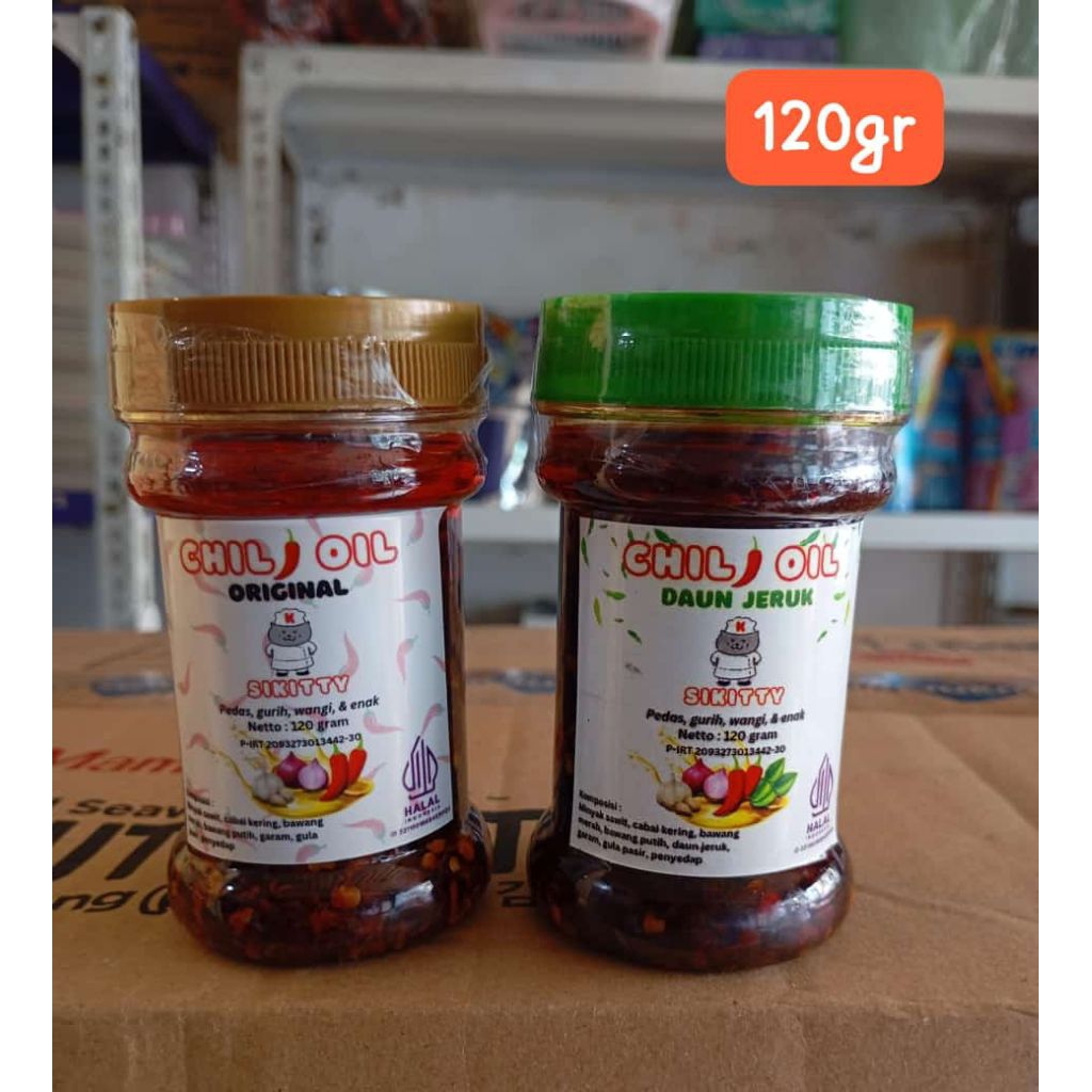 

Chili Oil Sikity, sambal instan daun jeruk original 120gr