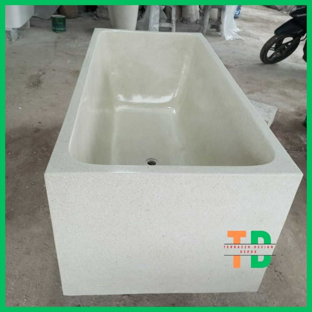 Bathtub marmer terazo kotak piramid