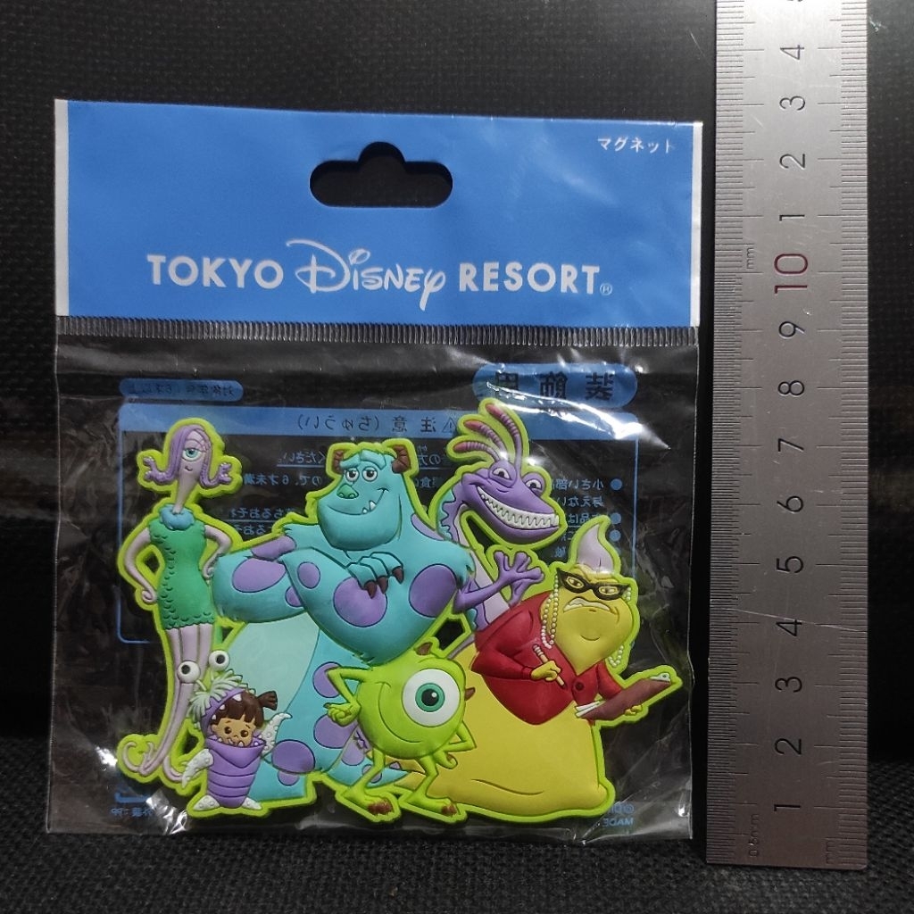 Souvenir Magnet Kulkas Tokyo Disney Resort Disneyland Monster Inc Original Jepang