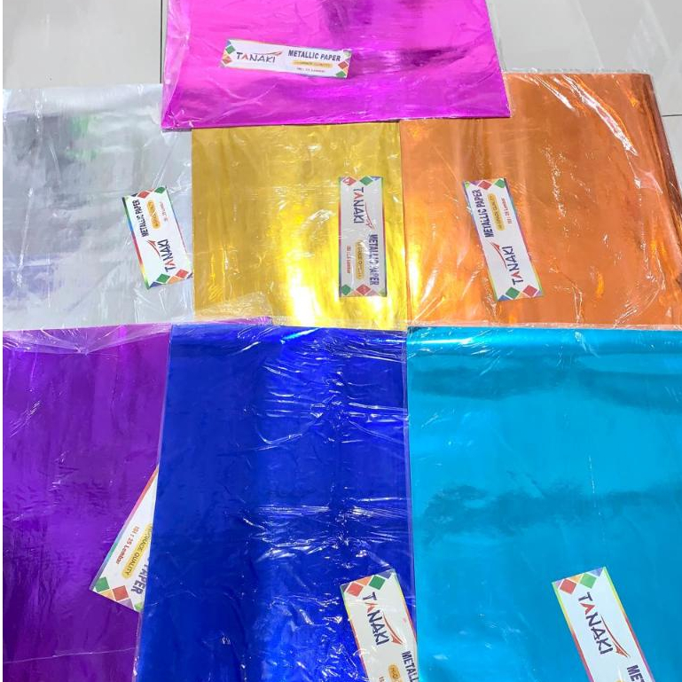 

25 pcs kertas emas/kertas kilap/kertas prakarya/kertas metalik