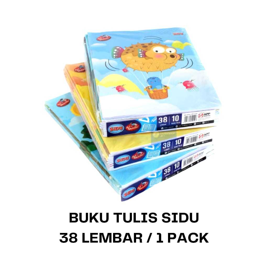 

bib Buku Tulis Sekolah Merek Sidu 38 Lembar Kertas