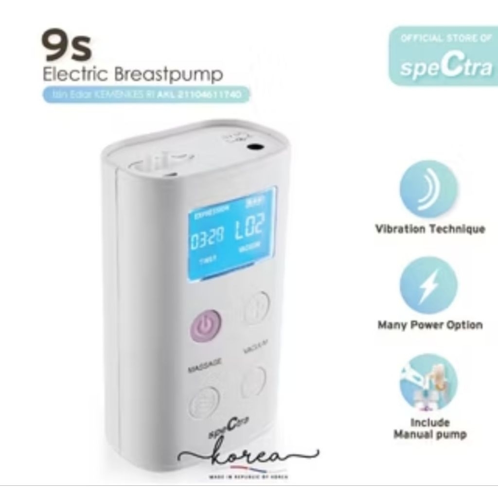 SPECTRA 9S BREASTPUMP preloved - pompa asi dual pump