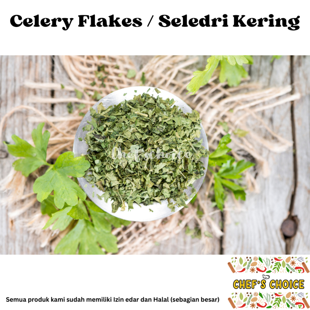 

Dried Celery Flakes 50 gr / Dry Celery / Daun Seledri Kering