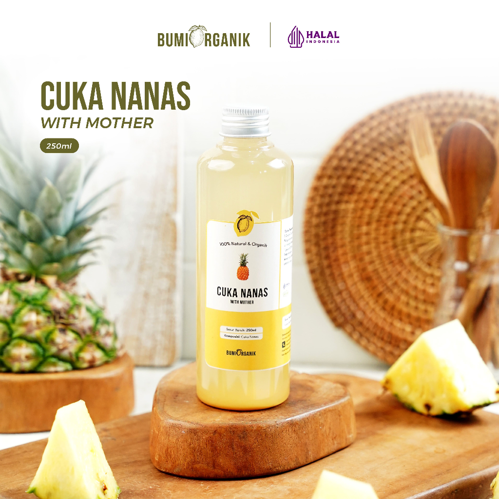

CUKA NANAS ORIGINAL 250ML UNTUK KESEHATAN WITH MOTHER BUMI ORGANIK / SARI NANAS / CUKA NANAS MURNI TANPA CAMPURAN/ PINEAPPLE VINEGAR/ CUKA NANAS UNTUK DIABETES/CUKA NANAS ASLI 100%/ CUKA APEL VINEGAR / NENAVIN / NUTRIFARM / DARIBUMI / NUTRIFARM / BEORGANI