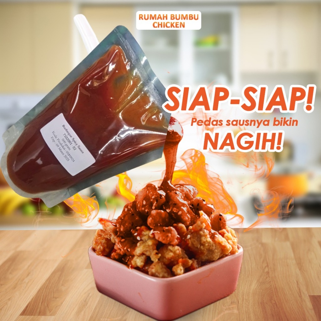 

Barbeque Spicy Sauce - Saus BBQ Spicy 500 gram/pack