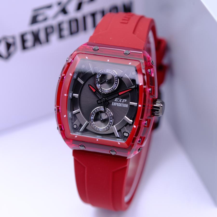 JAM TANGAN WANITA EXPEDITION E 6814 E6814 MF MERAH RED ORIGINAL