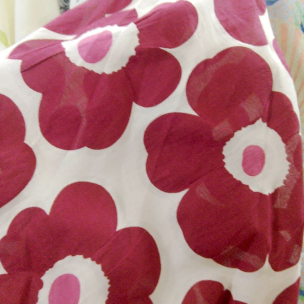 2 warna - Kain katun crinkle motif bunga - (LQ) - KAIN KATUN MOTIF CRINKLE - kain katun Paris crinkl