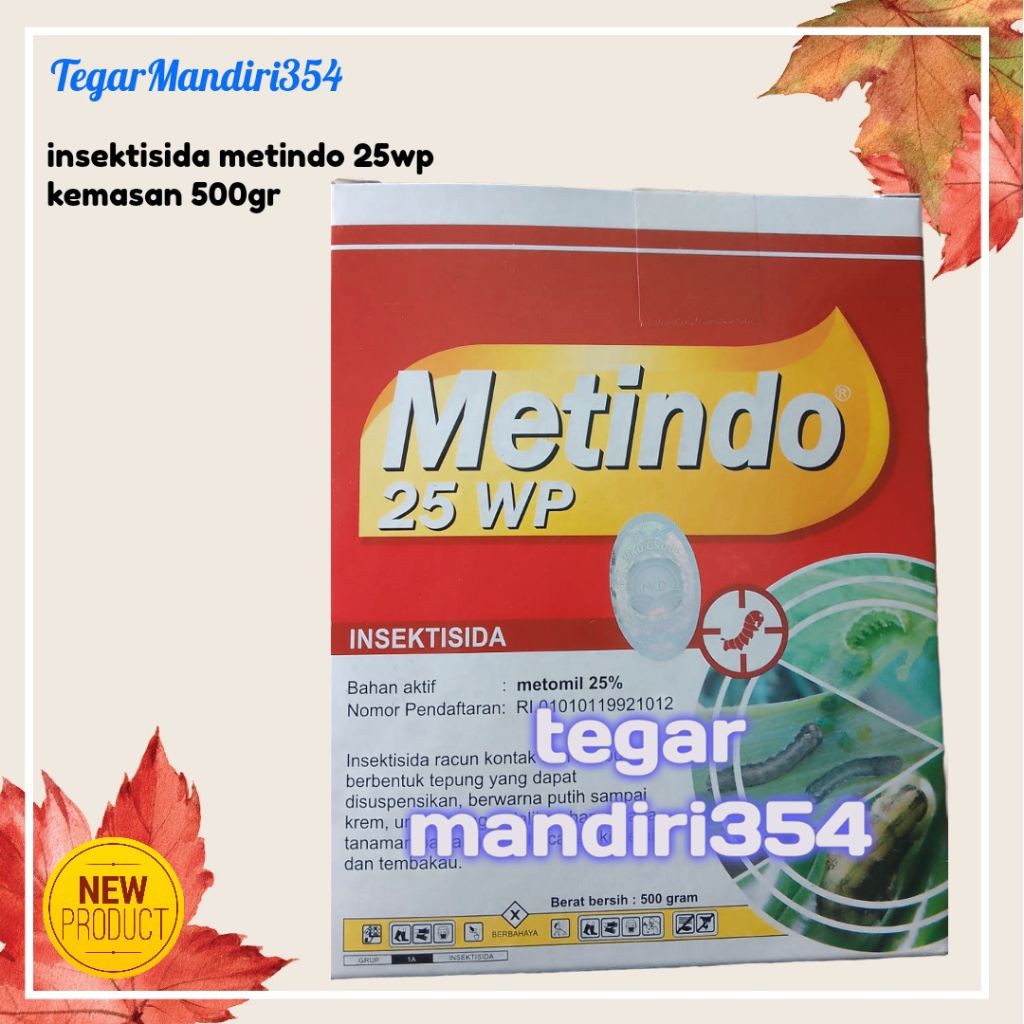 Racun ulat + telur larva metindo 25wp 500gr / metindo merah /pembasmi ulat / INSEKTISIDA METINDO 25W