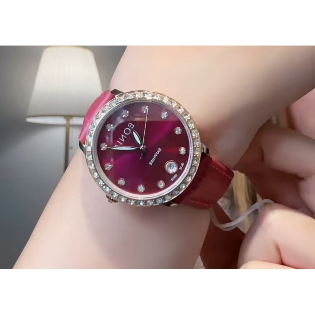 jam tangan bonia wanita tali kulit terbaru