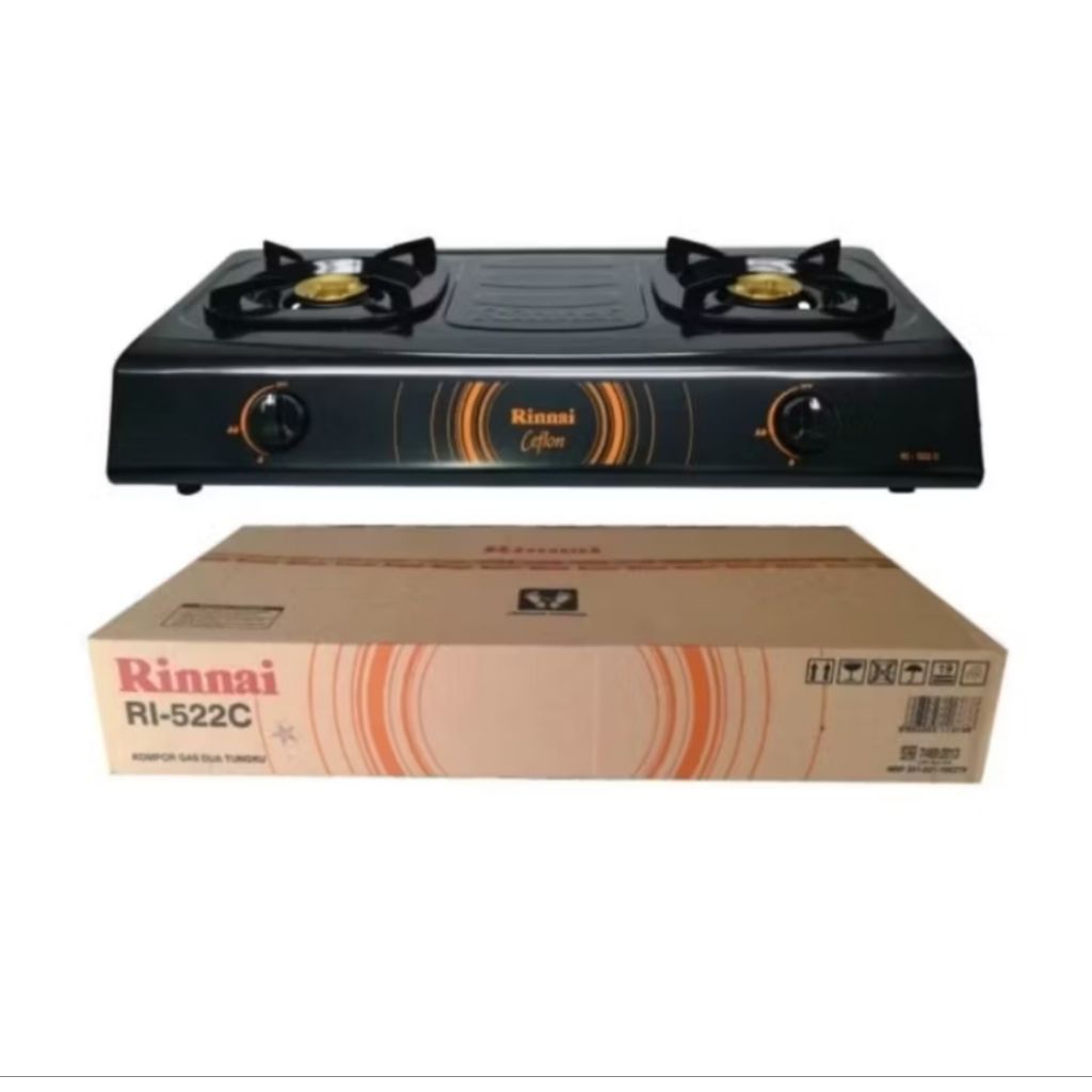 Kompor Gas 2 Tungku Rinnai/Kompor Gas 2 Tungku Rinnai RI-522C