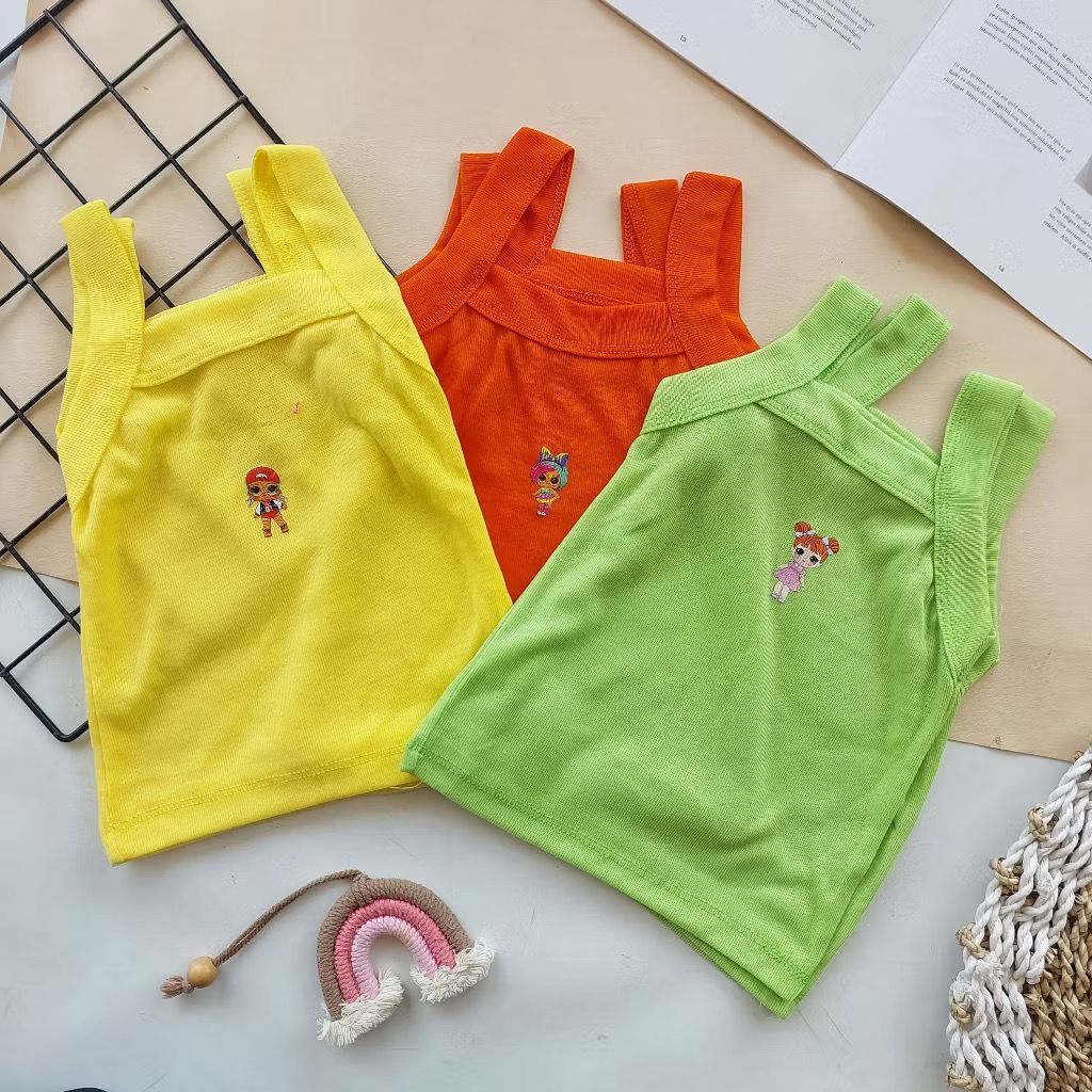 [ PAKET 2 LUSIN ] SINGLET ANAK BAYI / BAJU DALAM ANAK PEREMPUAN /PAKAIAN DALAM ANAK BAYI