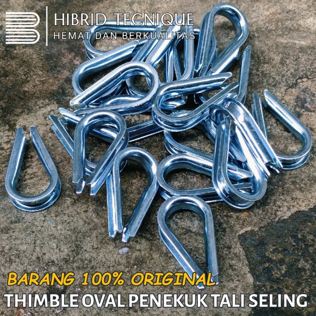 Thimble sling oval 12mm 10mm 9mm 8mm 6mm seling bidal penekuk seling
