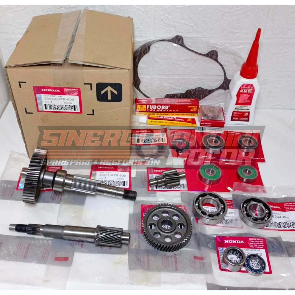 PAKET GIGI RASIO KZR+BEARING RASIO VARIO 125 OLD VARIO 125 NEW PCX 125