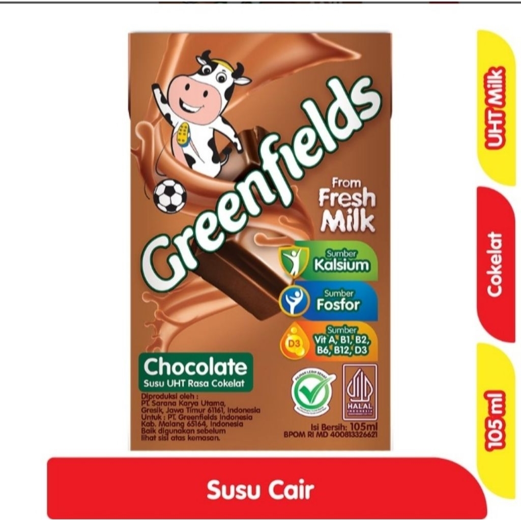 

Susu UHT GREENDILEDS coklat 105 ml