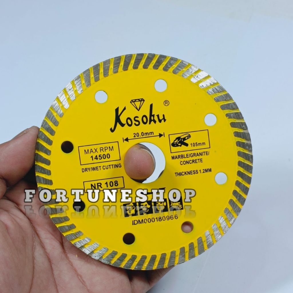 Mata Gerinda Potong Keramik Granit 4 Inch Mata Gerinda KOSOKU Type Turbo