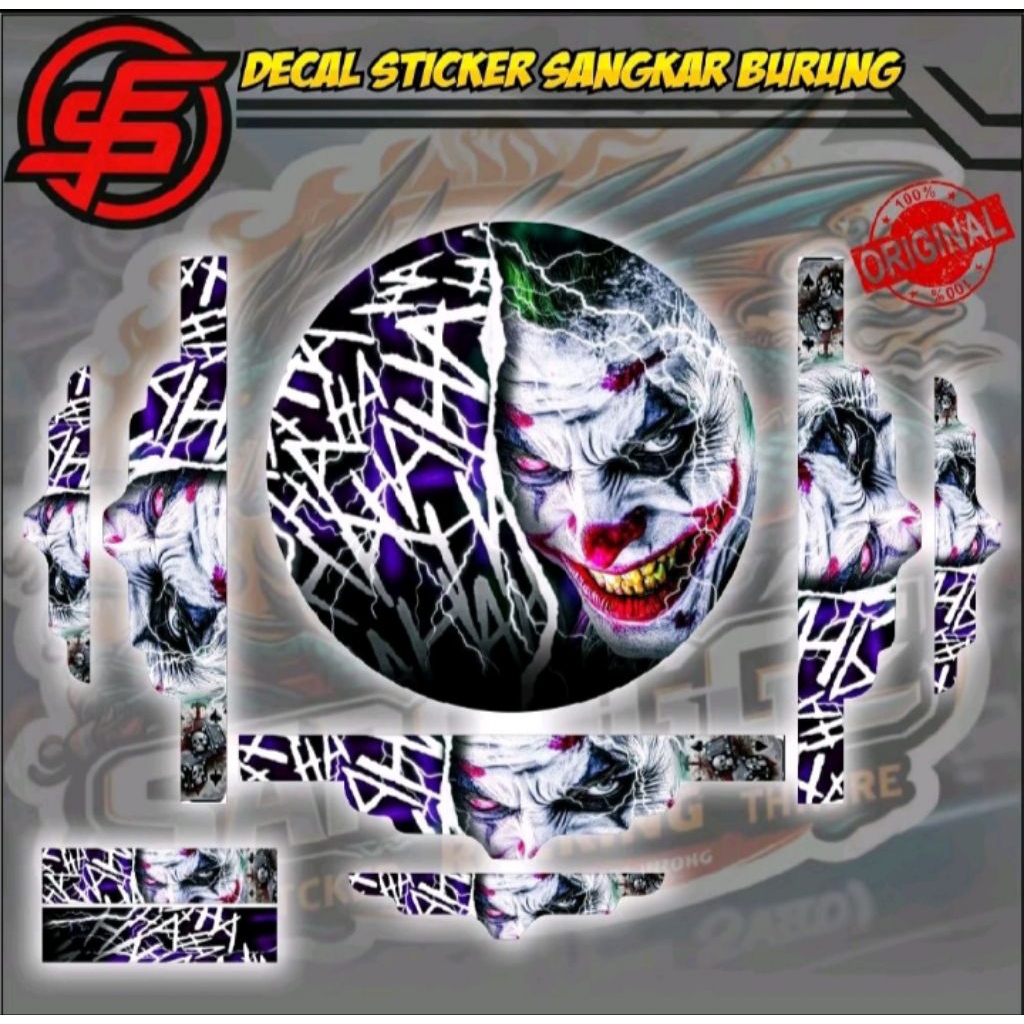 STICKER DECAL SANGKAR MURAI MOTIP JOKER