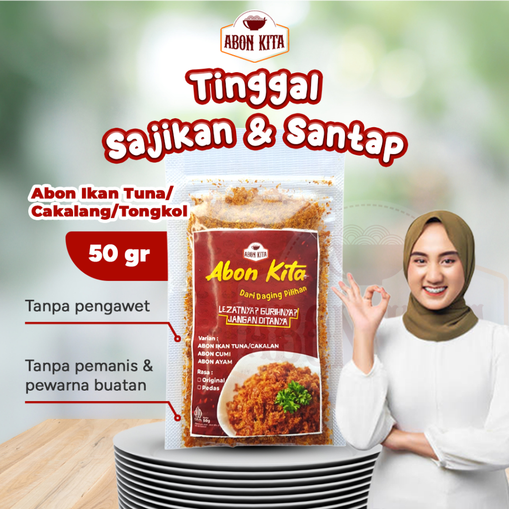 

Abon Ikan Tuna / Cakalang / Tongkol Halal Abon Daging Ikan Asli Enak dan Bergizi 50gr by Dapur Kita