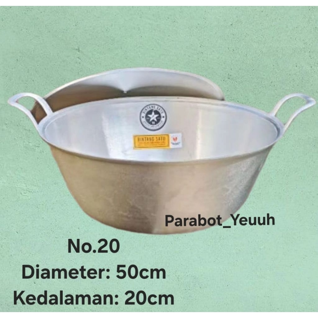 Panci Citel Katel Serbaguna Ukuran No.10 Sampai No.20 Super Tebal