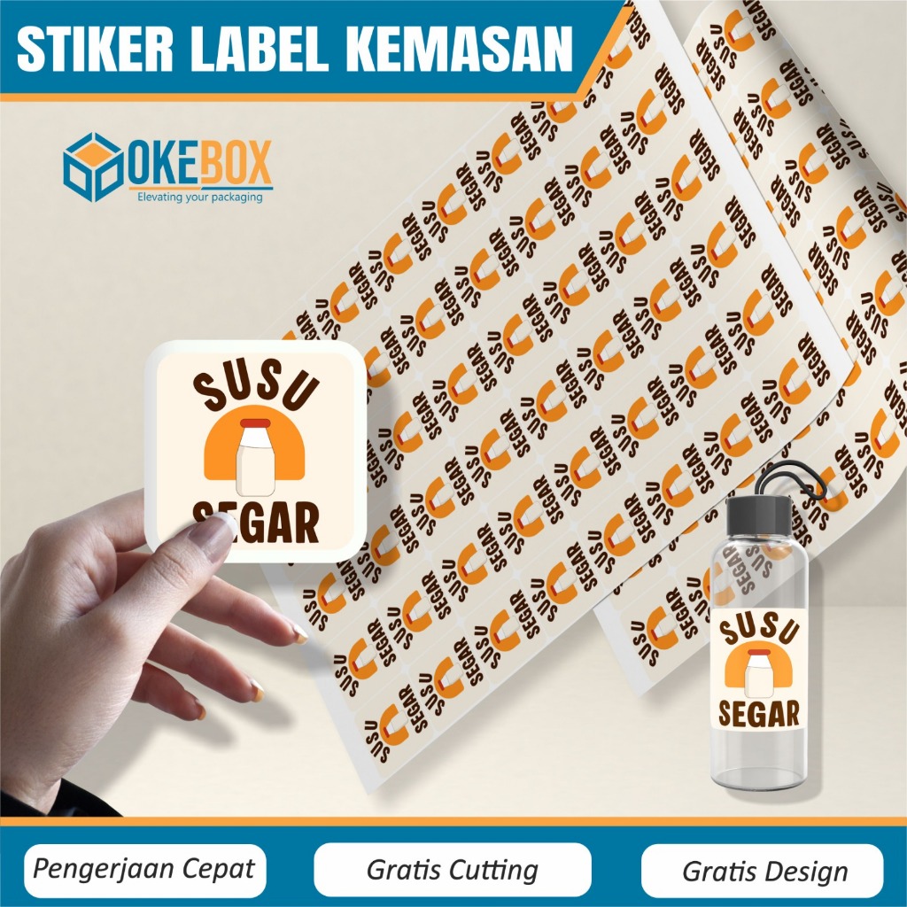 

Sticker stiker setiker label makanan custom harga murah aesthetic jualan kecil keren stiker vinyl transparan svt5