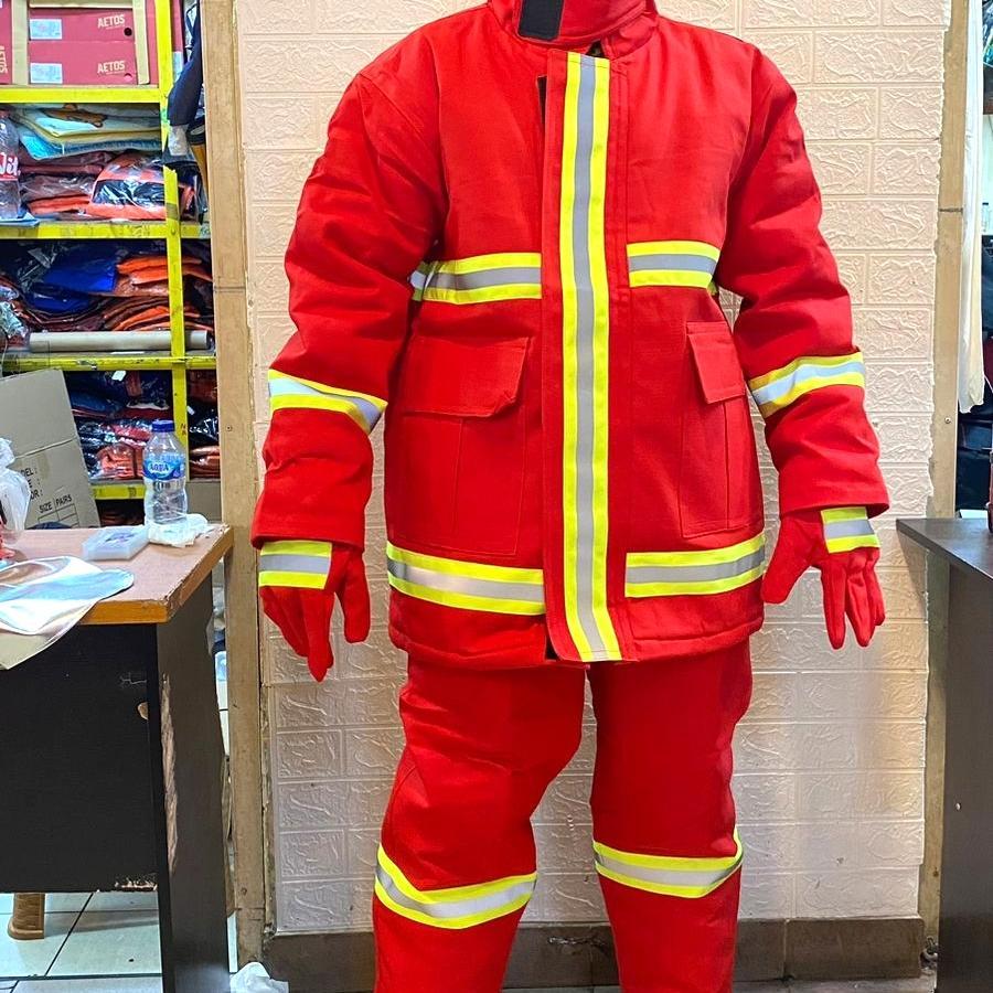 Baju Pemadam Kebakaran Merah / Baju Pemadam Kebakaran Murah / Baju Pemadam Original