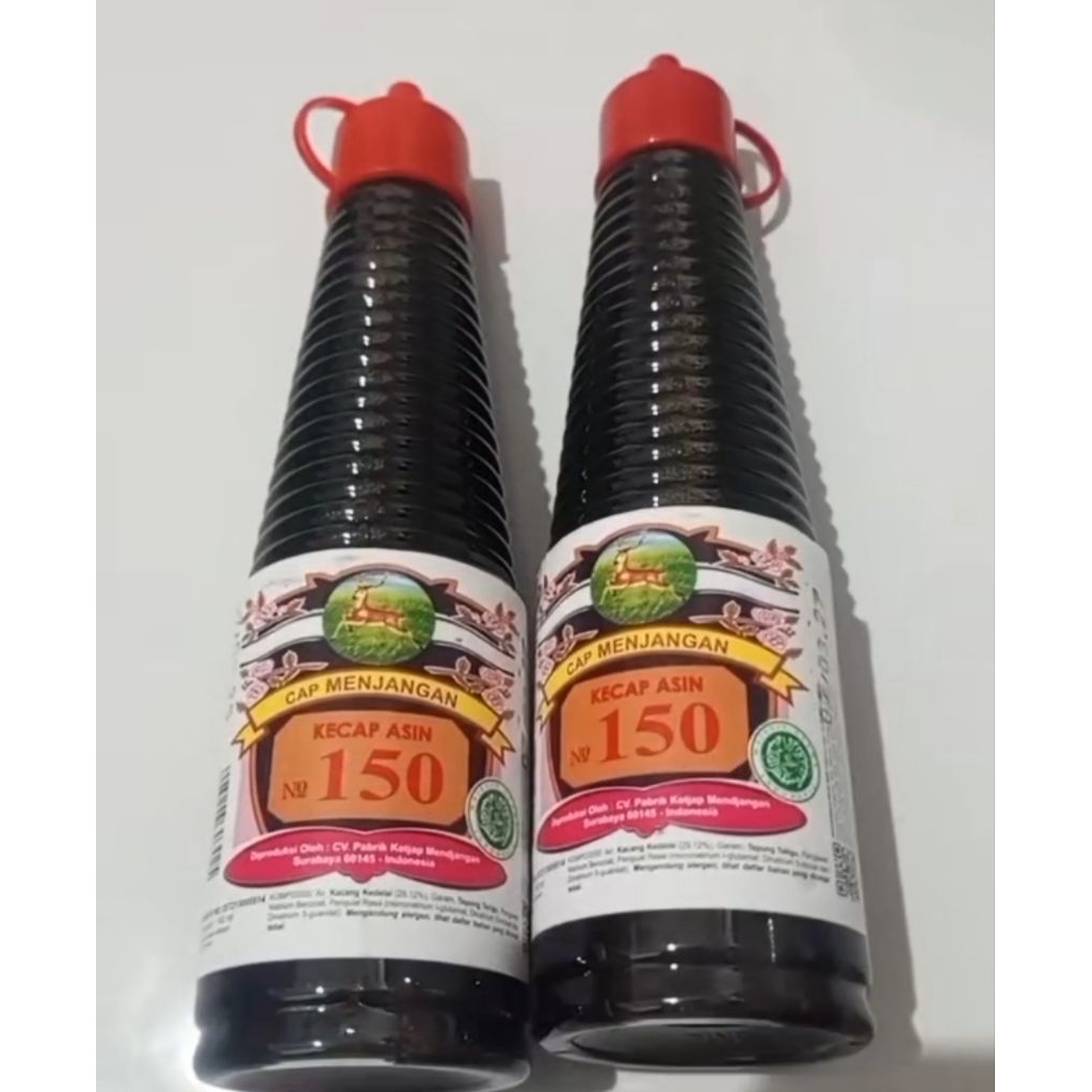 

kecap asin cap menjangan no 150 kemasan kecil 140