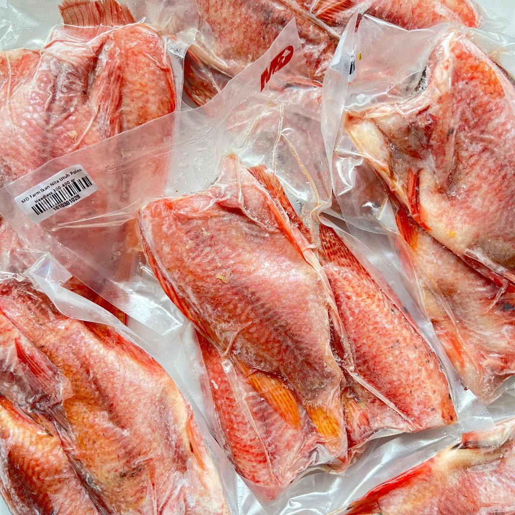 

MD FARM Ikan Nila Utuh Polos (TANPA KEPALA) 300-400gr - BEBAS PENGAWET