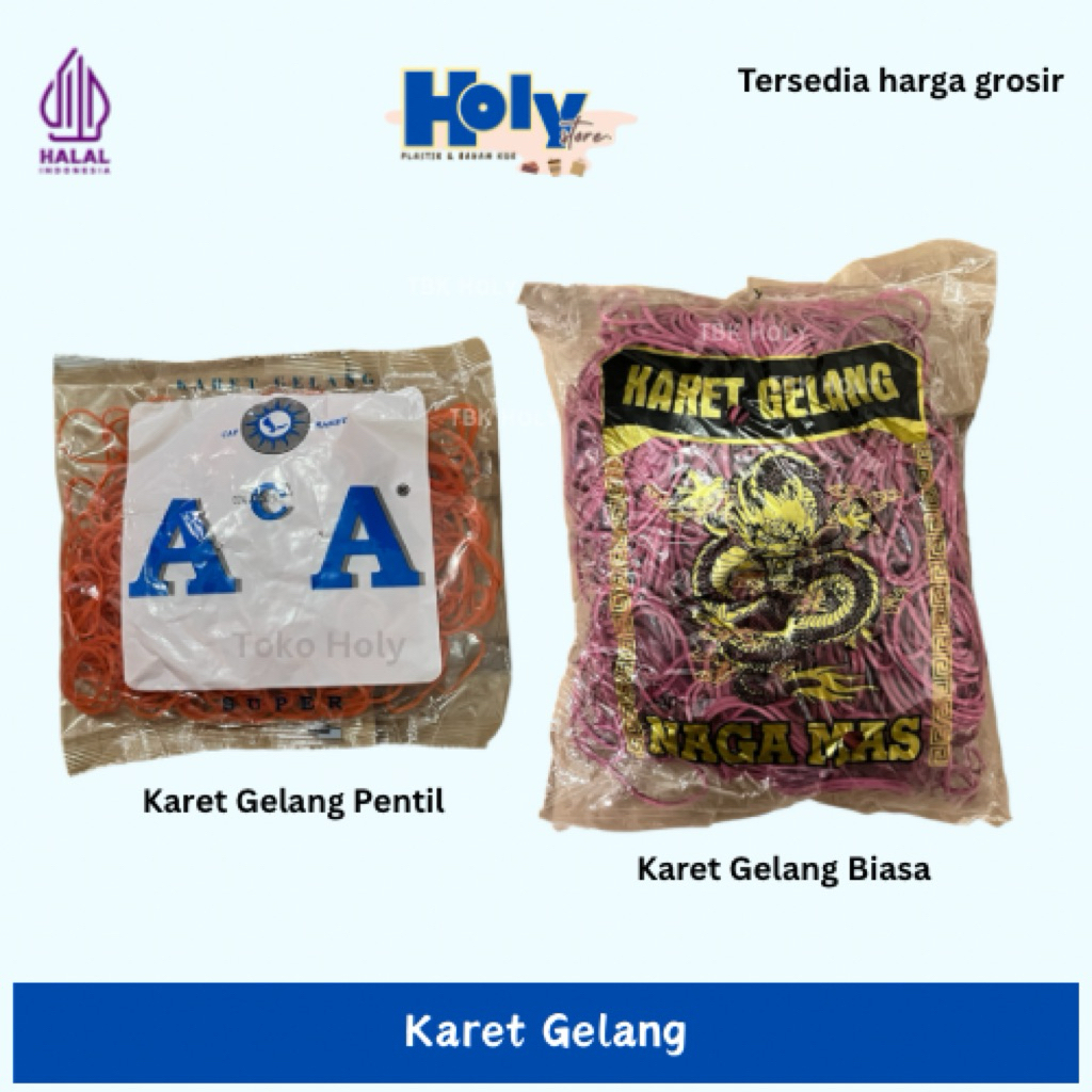 

Karet Gelang Serbaguna Pentil dan Biasa | Kuat & Elastis | Isi Banyak Harga Hemat