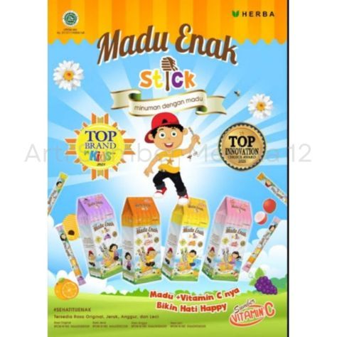 

Madu Enak Stick BOX Isi 20 Stick Per Box Madu + Vitamin C