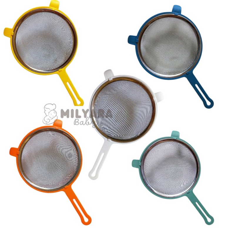 KODE M22B SARINGAN MPASI SUPER HALUS BPA FREE WARNA PUTIH DIAMETER 17 CM 15 CM 9 CM  SARINGAN TEH  S