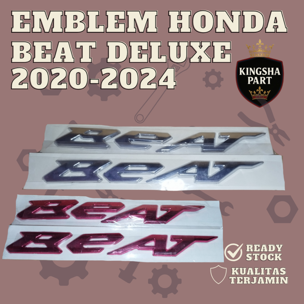 Emblem 3D Tulisan Beat Stiker Logo Beat Emblem Sticker Logo Honda Beat New Emblem 3D Timbul Beat