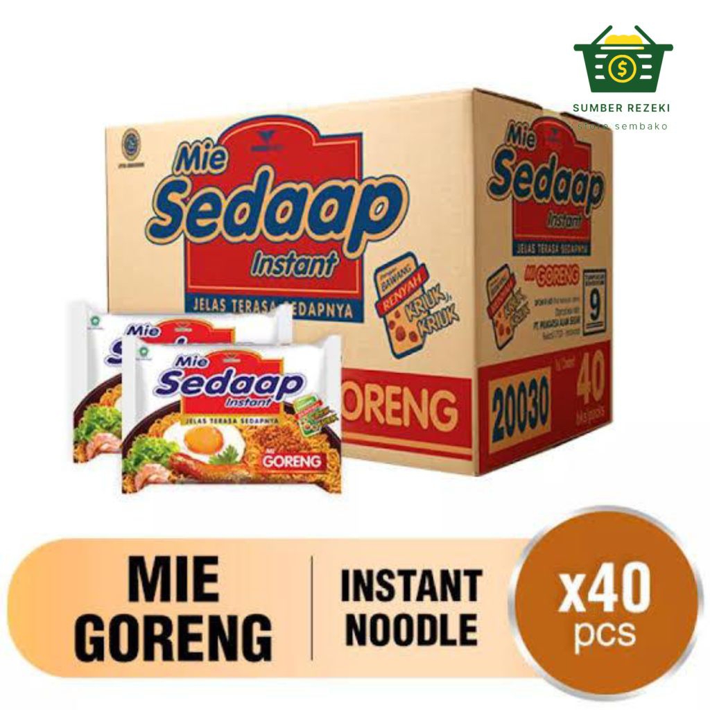 

Mie Sedaap 1 karton isi 40 pcs|| Mix Kuah & Goreng