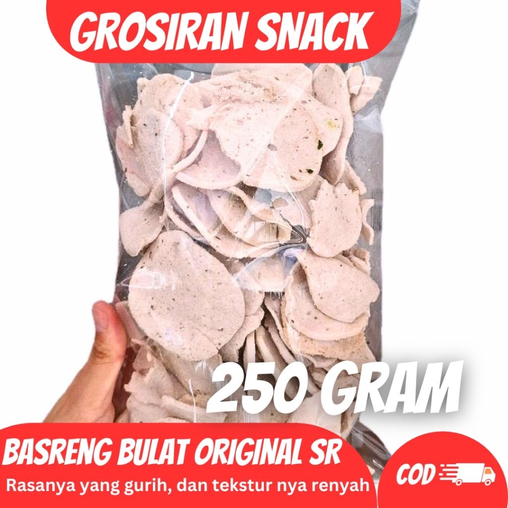 

(250 GRAM) BASRENG BULAT ORI DAUN JERUK ORIGINAL SR/ BASRENG VIRAL / BASRENG KEKINIAN