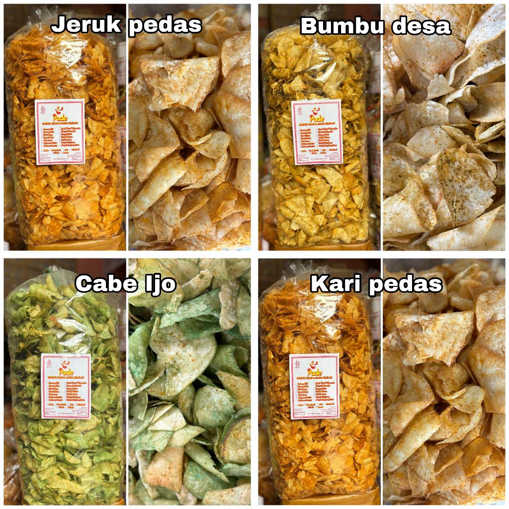 

[ball] Keripik Singkong Pedas Jeruk/Cabe Ijo/Kari Pedas/Bumbu Desa Khas PADE