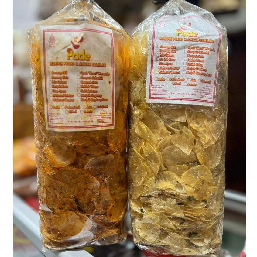 

[ball] Kripca/Keripik Kaca (Bulat) khas PADE Pedas & Asin