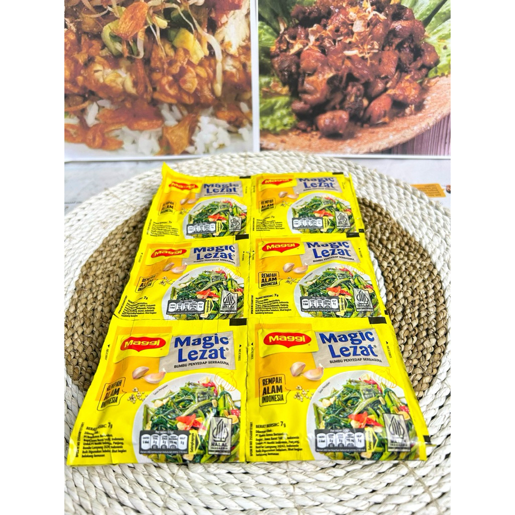 

Bumbu Penyedap Serbaguna Magic Lezat – 1 Renceng Isi 12 – Untuk Masakan