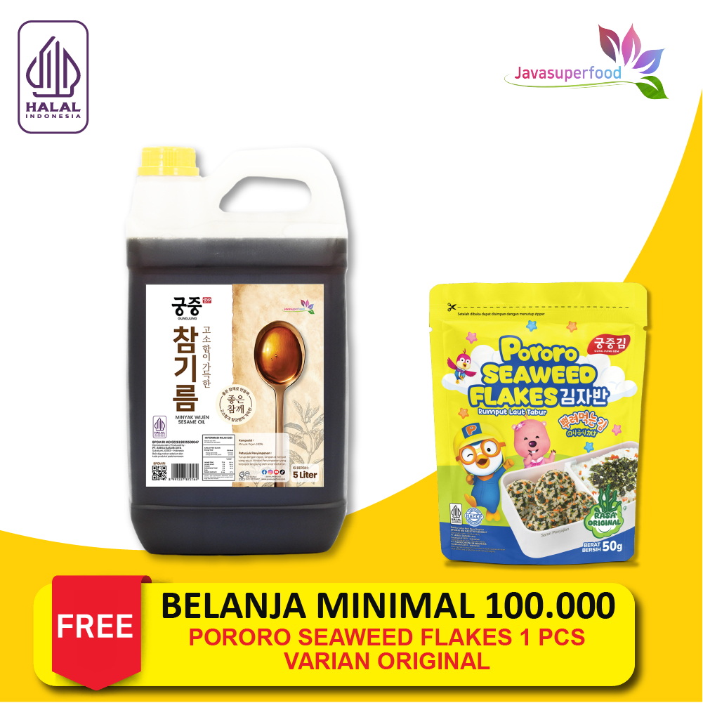 

Minyak Wijen 100% 5 L / SESAME OIL KOREA