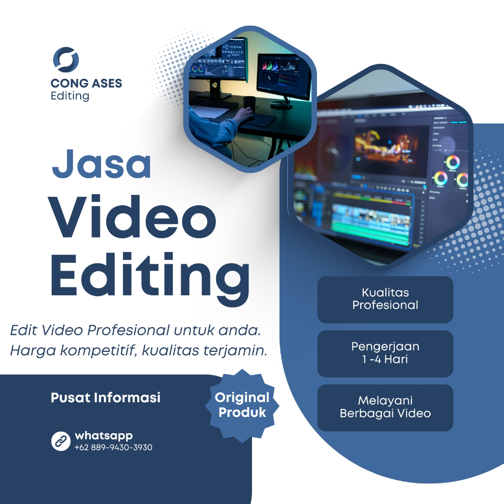 JASA EDIT VIDEO PROFESIONAL VLOG,CINEMATIC,WEDDING, INTRO DLL