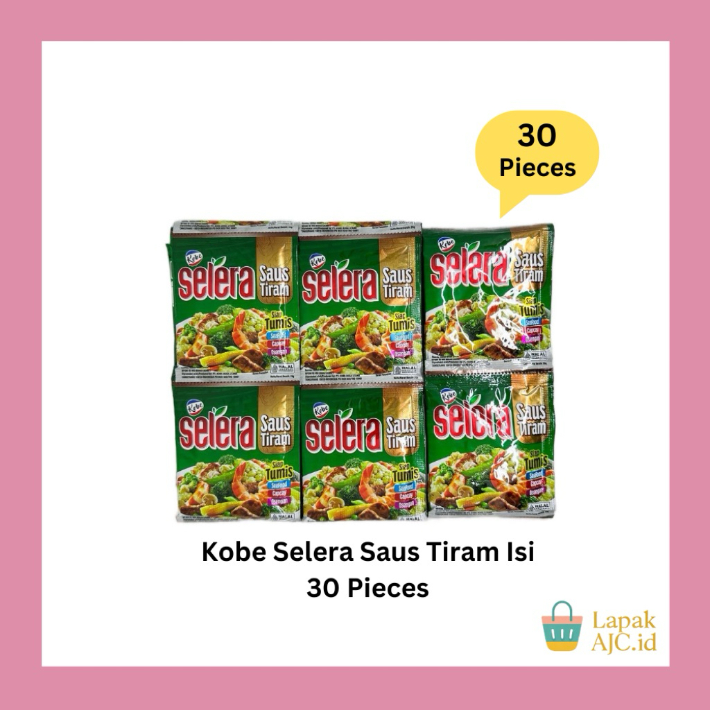 

Kobe Selera Saus Tiram Isi 30 Pcs @20GR Saos Instan