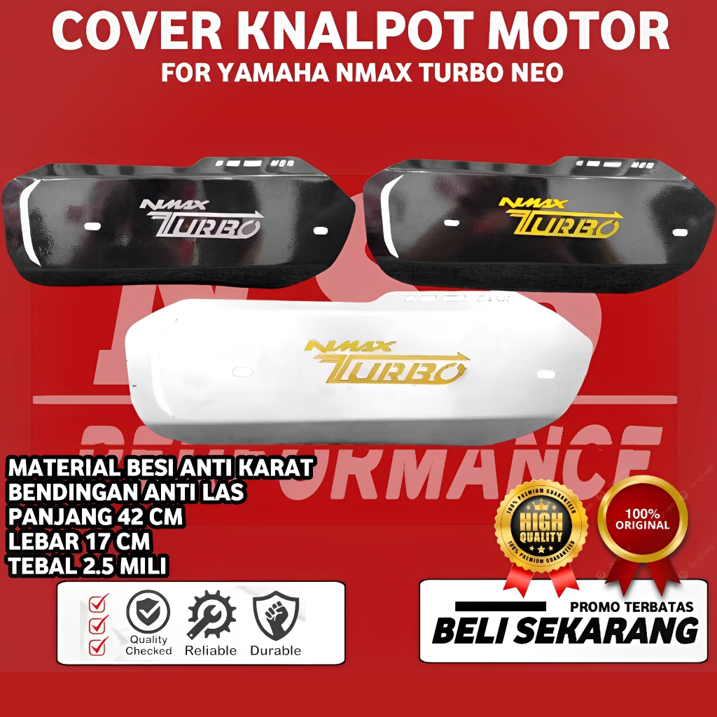 COVER KNALPOT NMAX TURBO TAMENG PELINDUNG KNALPOT NMAX TURBO 2024 NMAX NEO S