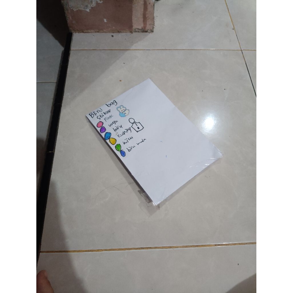 

blind bag isi stiker