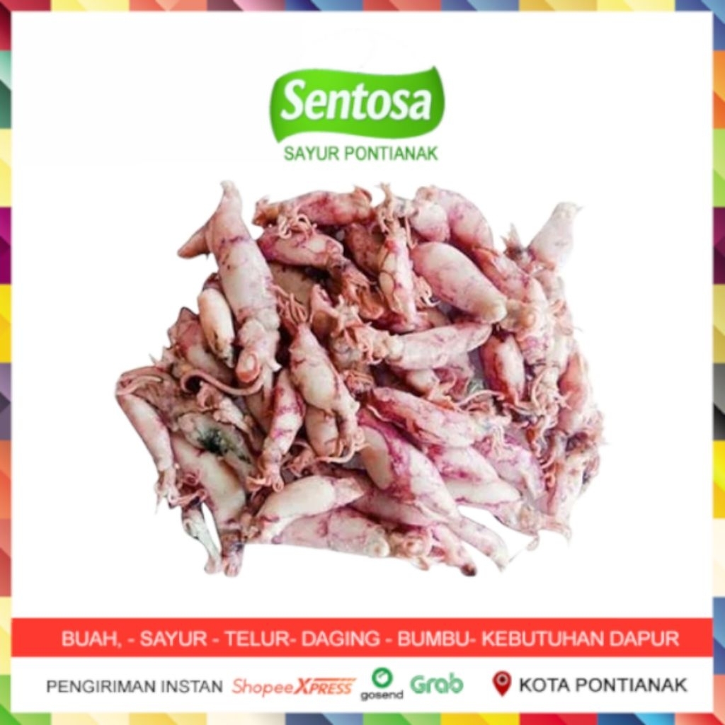 

Cumi Asin Kering 100 gram Sentosa Sayur Pontianak